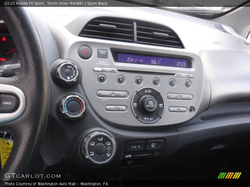 Storm Silver Metallic / Sport Black 2010 Honda Fit Sport