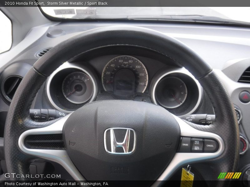 Storm Silver Metallic / Sport Black 2010 Honda Fit Sport