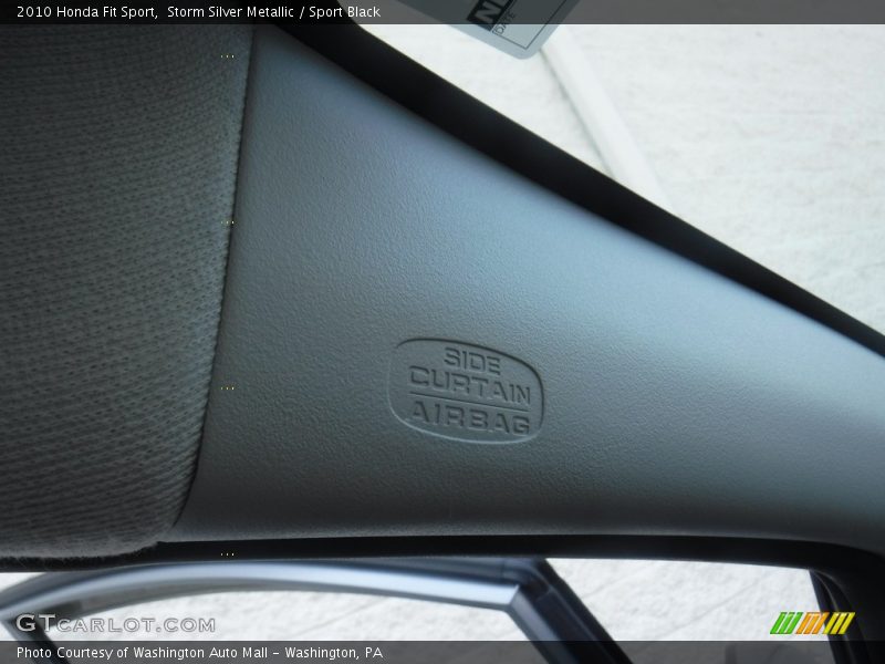Storm Silver Metallic / Sport Black 2010 Honda Fit Sport