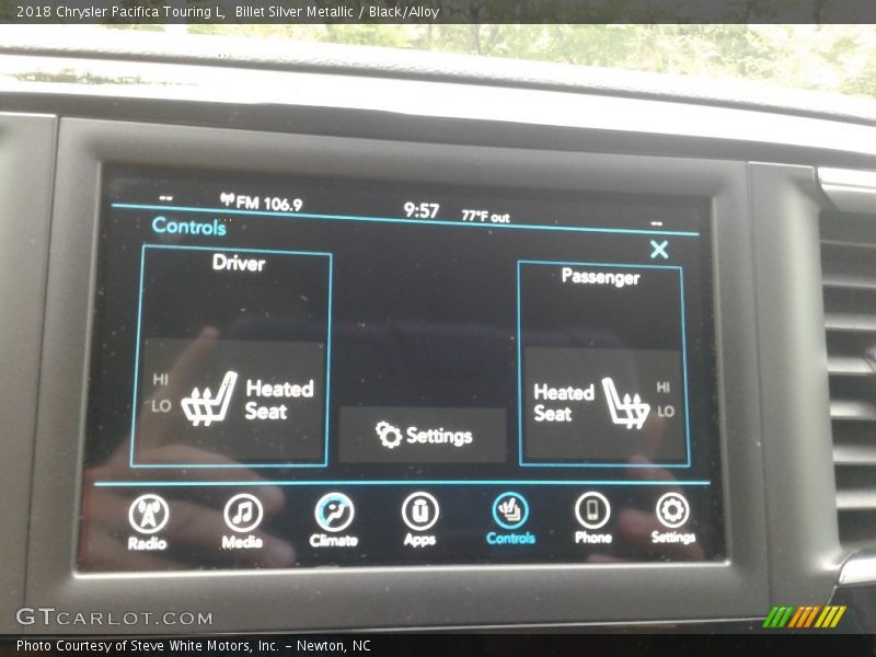 Billet Silver Metallic / Black/Alloy 2018 Chrysler Pacifica Touring L