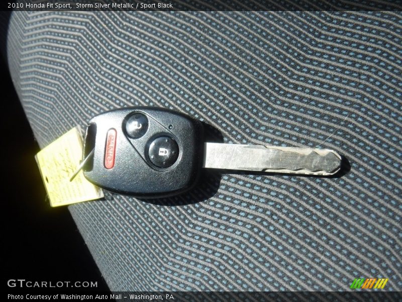 Storm Silver Metallic / Sport Black 2010 Honda Fit Sport