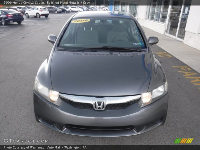 Polished Metal Metallic / Gray 2009 Honda Civic LX Sedan