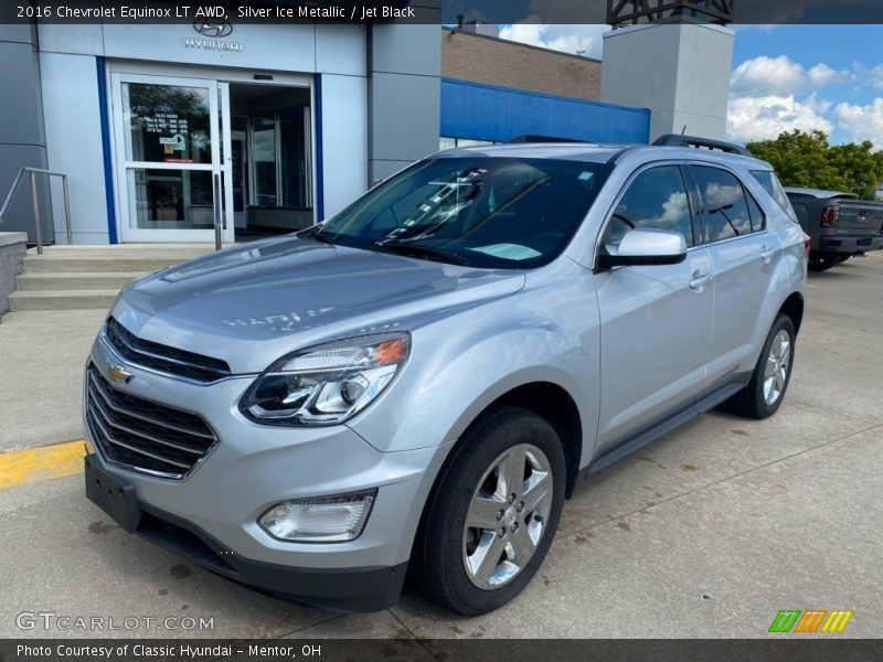 Silver Ice Metallic / Jet Black 2016 Chevrolet Equinox LT AWD