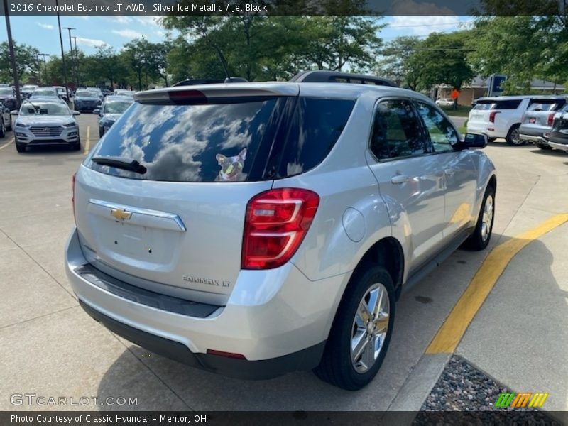 Silver Ice Metallic / Jet Black 2016 Chevrolet Equinox LT AWD