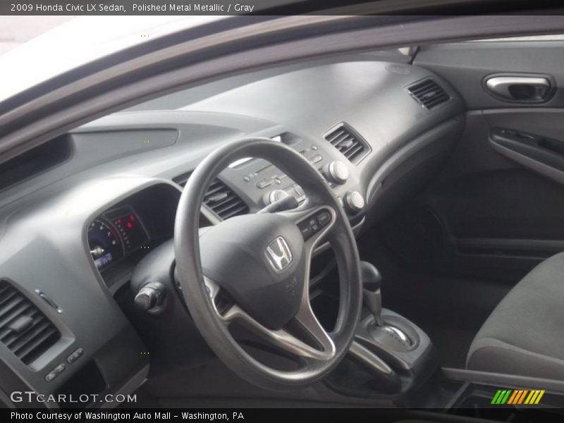 Polished Metal Metallic / Gray 2009 Honda Civic LX Sedan