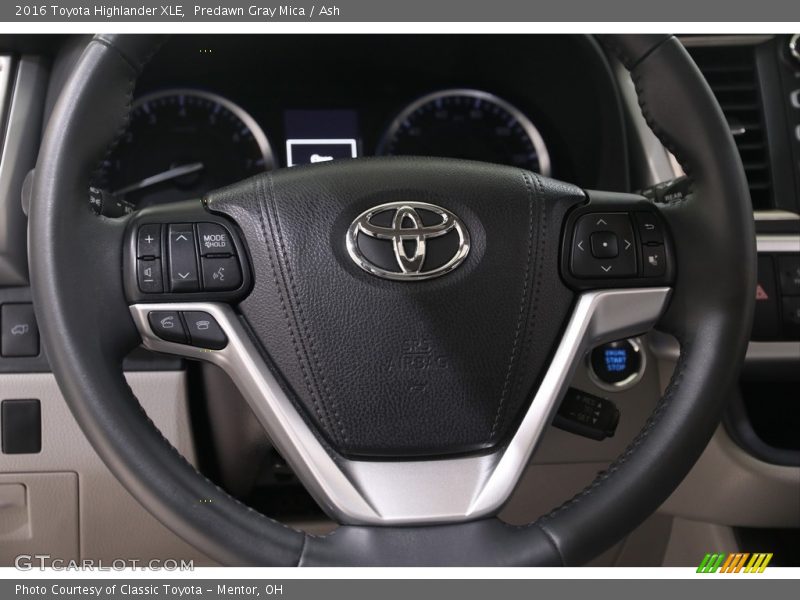 Predawn Gray Mica / Ash 2016 Toyota Highlander XLE