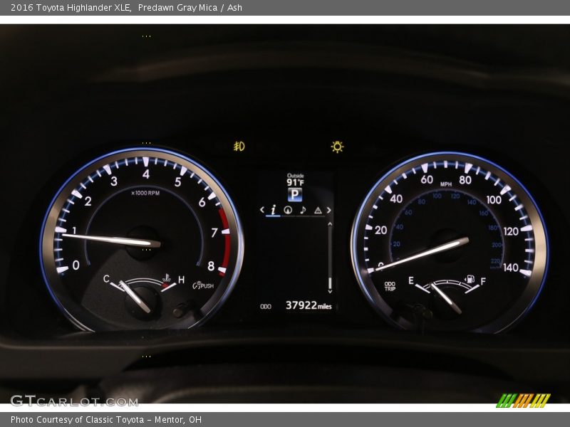 Predawn Gray Mica / Ash 2016 Toyota Highlander XLE