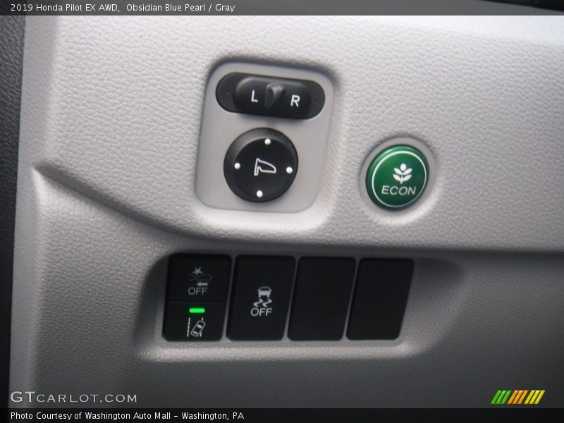 Obsidian Blue Pearl / Gray 2019 Honda Pilot EX AWD