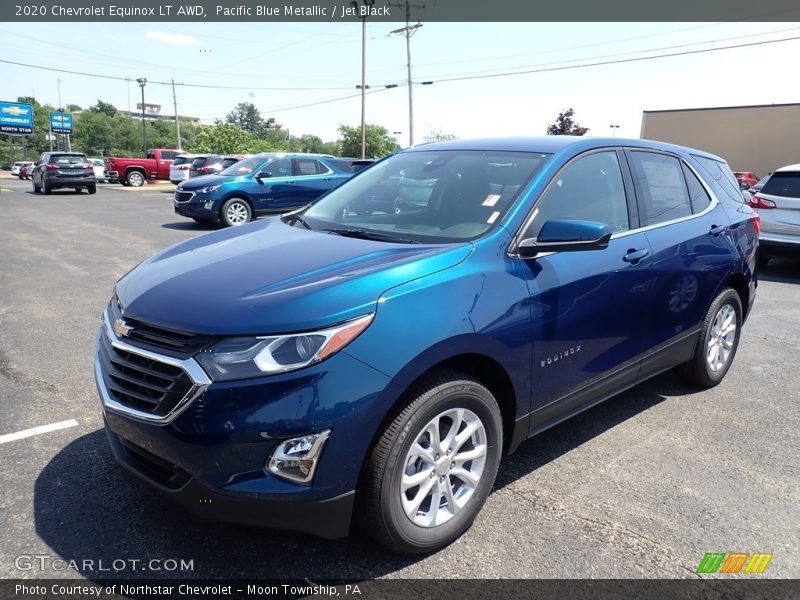 Pacific Blue Metallic / Jet Black 2020 Chevrolet Equinox LT AWD