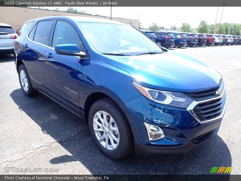 Pacific Blue Metallic / Jet Black 2020 Chevrolet Equinox LT AWD