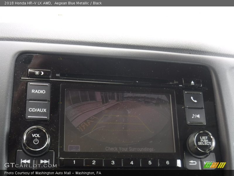 Aegean Blue Metallic / Black 2018 Honda HR-V LX AWD