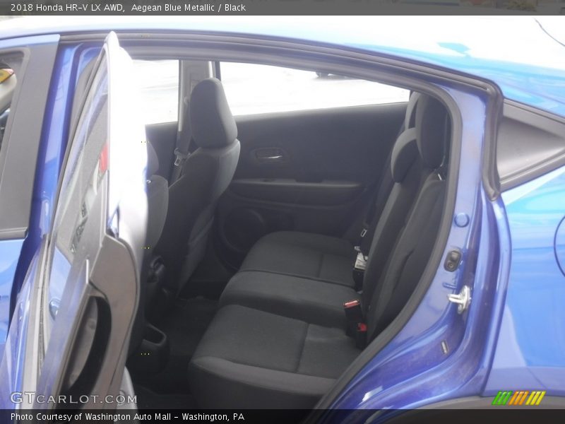 Aegean Blue Metallic / Black 2018 Honda HR-V LX AWD