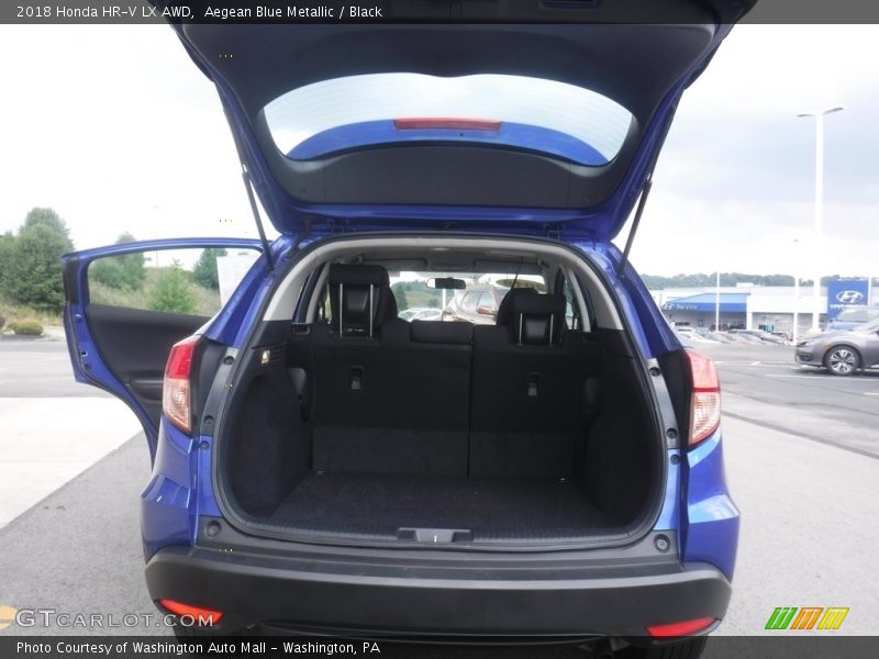 Aegean Blue Metallic / Black 2018 Honda HR-V LX AWD