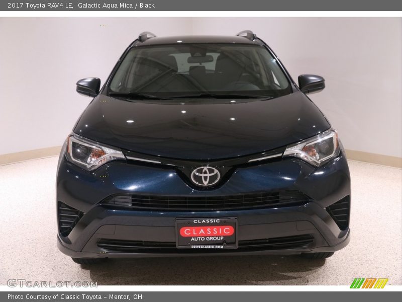 Galactic Aqua Mica / Black 2017 Toyota RAV4 LE