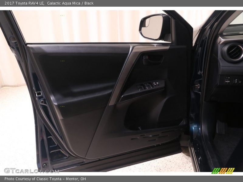Galactic Aqua Mica / Black 2017 Toyota RAV4 LE