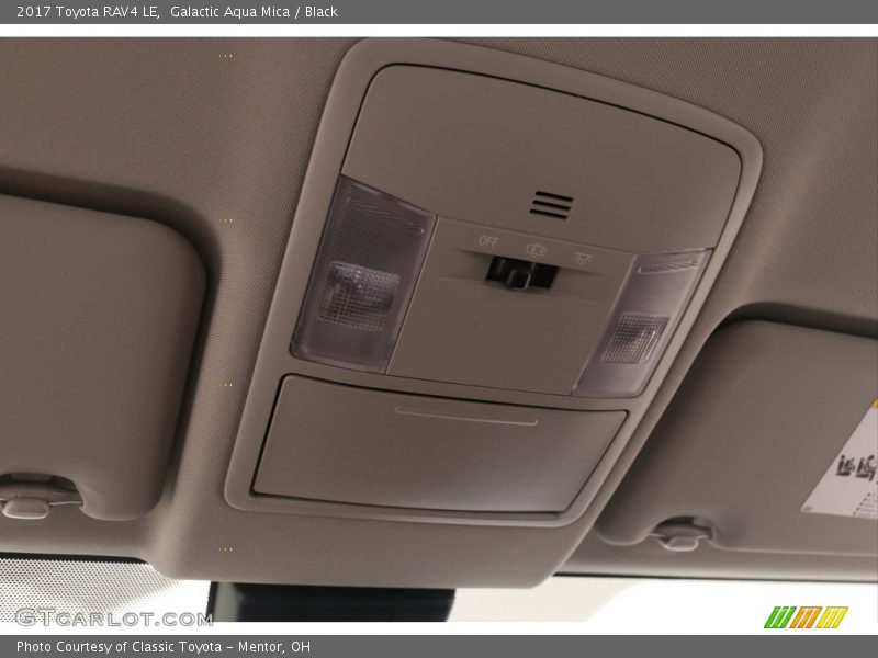 Galactic Aqua Mica / Black 2017 Toyota RAV4 LE