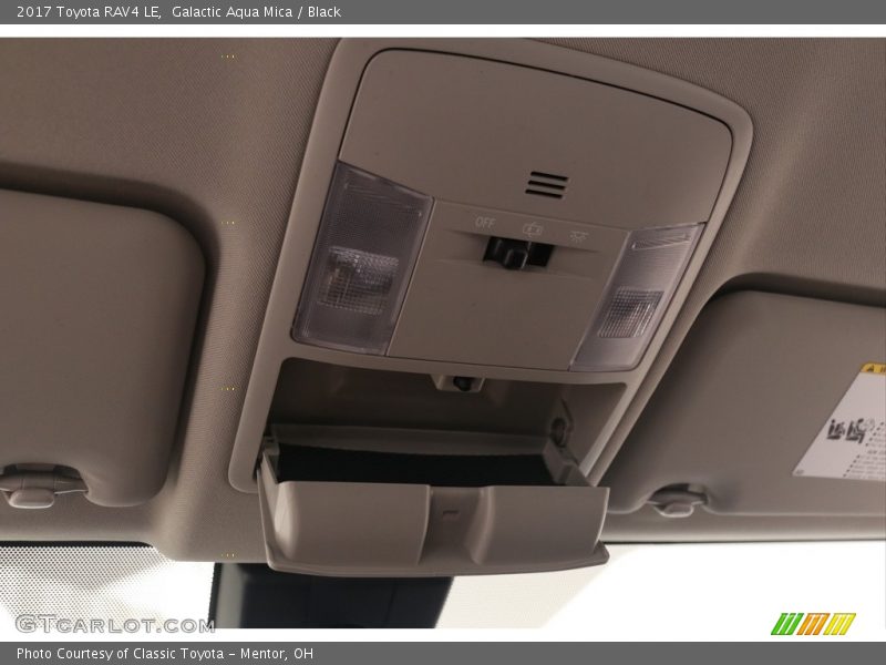 Galactic Aqua Mica / Black 2017 Toyota RAV4 LE