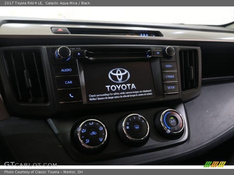 Galactic Aqua Mica / Black 2017 Toyota RAV4 LE