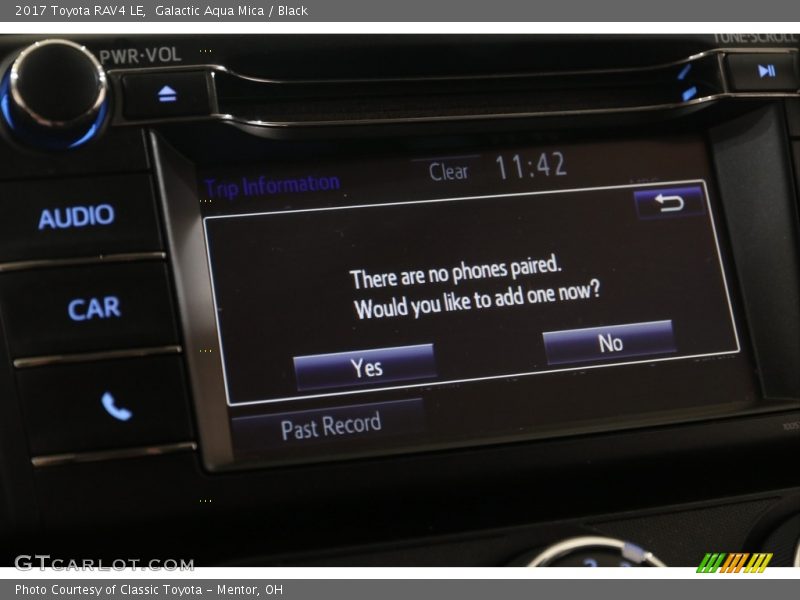 Galactic Aqua Mica / Black 2017 Toyota RAV4 LE