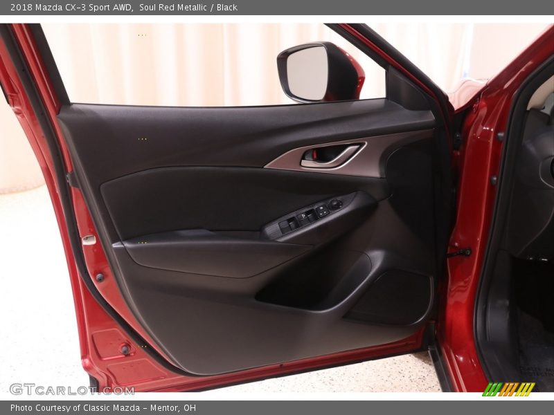 Soul Red Metallic / Black 2018 Mazda CX-3 Sport AWD