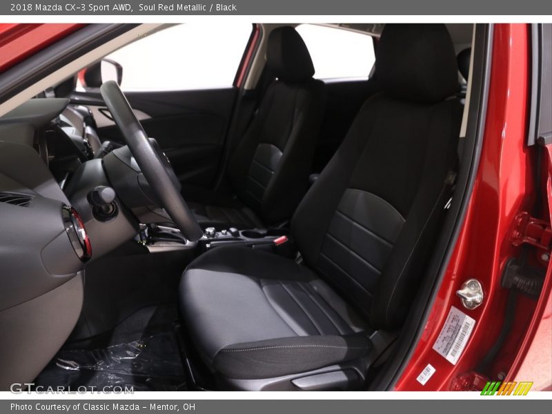 Soul Red Metallic / Black 2018 Mazda CX-3 Sport AWD
