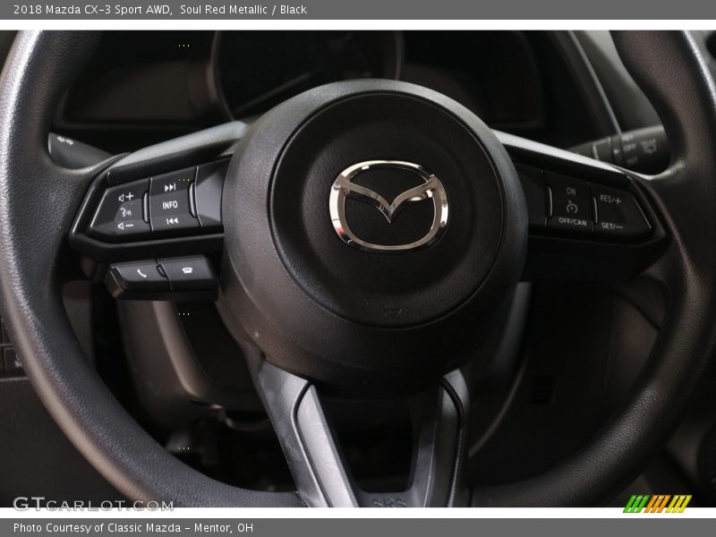 Soul Red Metallic / Black 2018 Mazda CX-3 Sport AWD