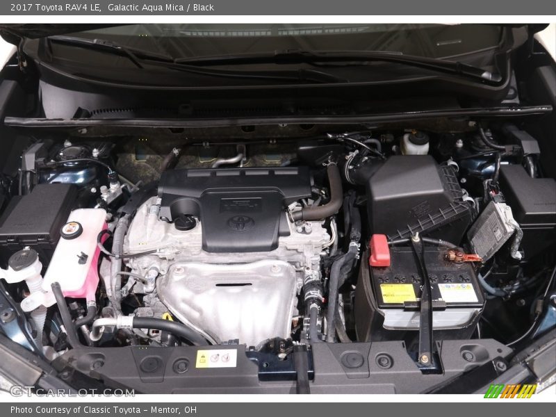 Galactic Aqua Mica / Black 2017 Toyota RAV4 LE