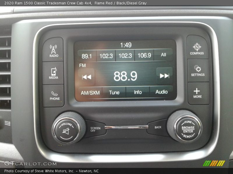 Controls of 2020 1500 Classic Tradesman Crew Cab 4x4