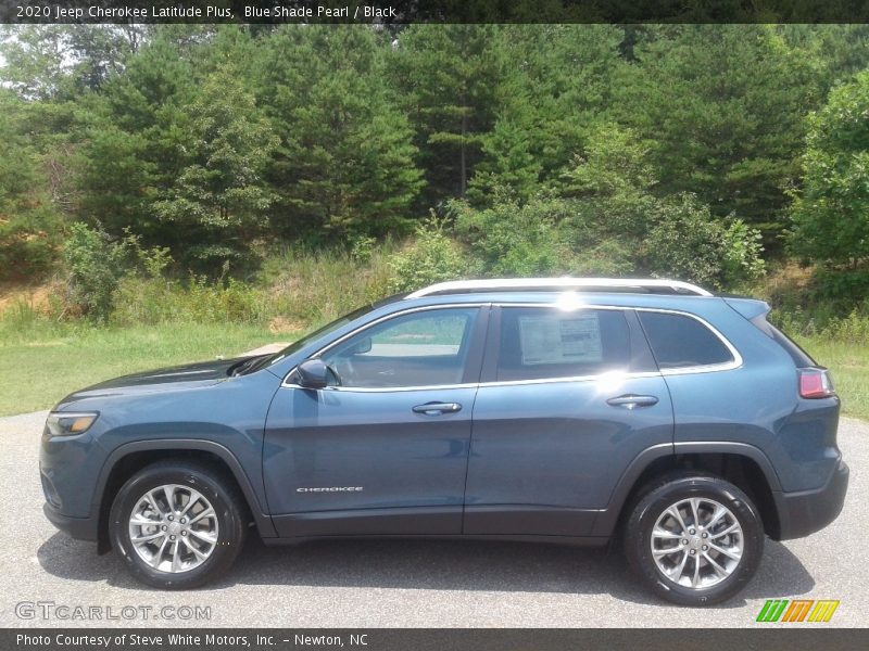 Blue Shade Pearl / Black 2020 Jeep Cherokee Latitude Plus