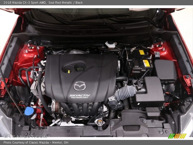Soul Red Metallic / Black 2018 Mazda CX-3 Sport AWD