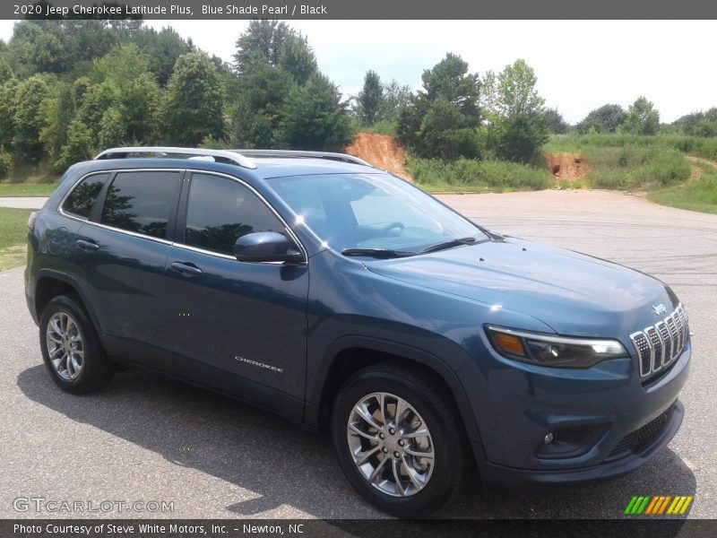 Blue Shade Pearl / Black 2020 Jeep Cherokee Latitude Plus