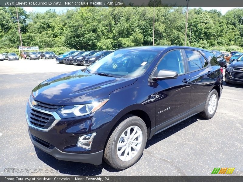 Midnight Blue Metallic / Ash Gray 2020 Chevrolet Equinox LS AWD