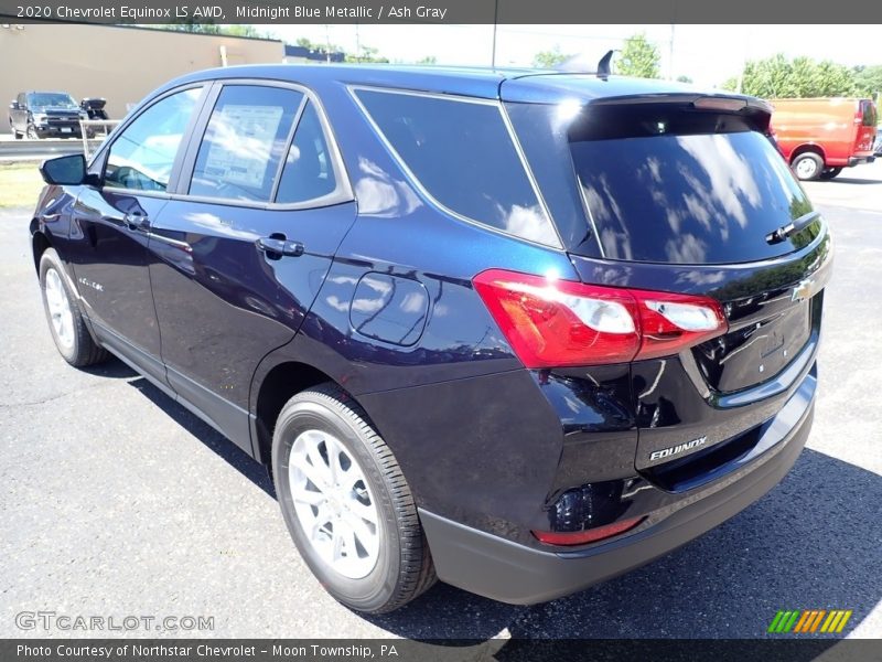 Midnight Blue Metallic / Ash Gray 2020 Chevrolet Equinox LS AWD