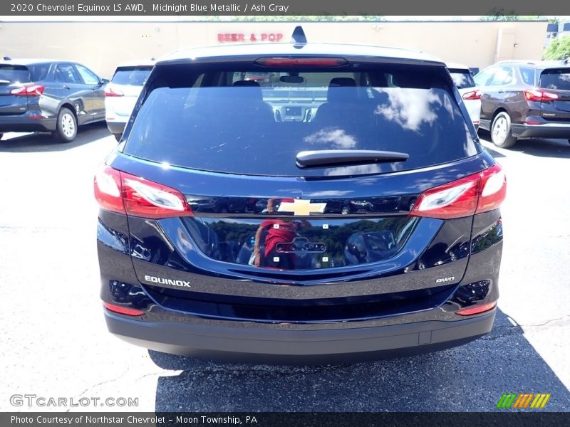 Midnight Blue Metallic / Ash Gray 2020 Chevrolet Equinox LS AWD