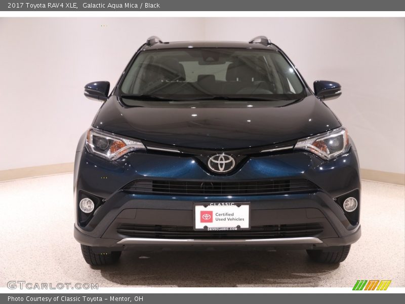 Galactic Aqua Mica / Black 2017 Toyota RAV4 XLE