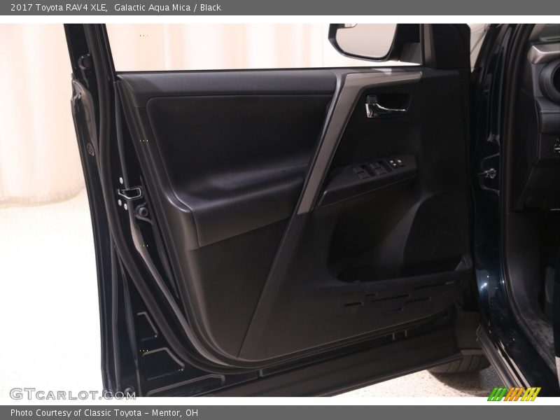 Galactic Aqua Mica / Black 2017 Toyota RAV4 XLE
