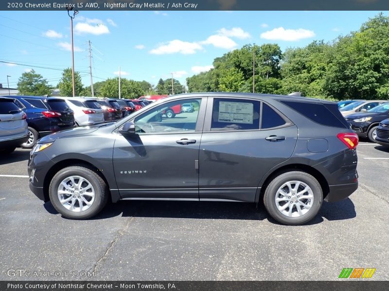 Nightfall Gray Metallic / Ash Gray 2020 Chevrolet Equinox LS AWD