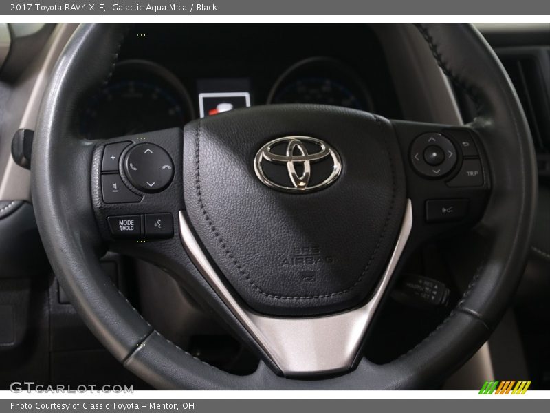 Galactic Aqua Mica / Black 2017 Toyota RAV4 XLE