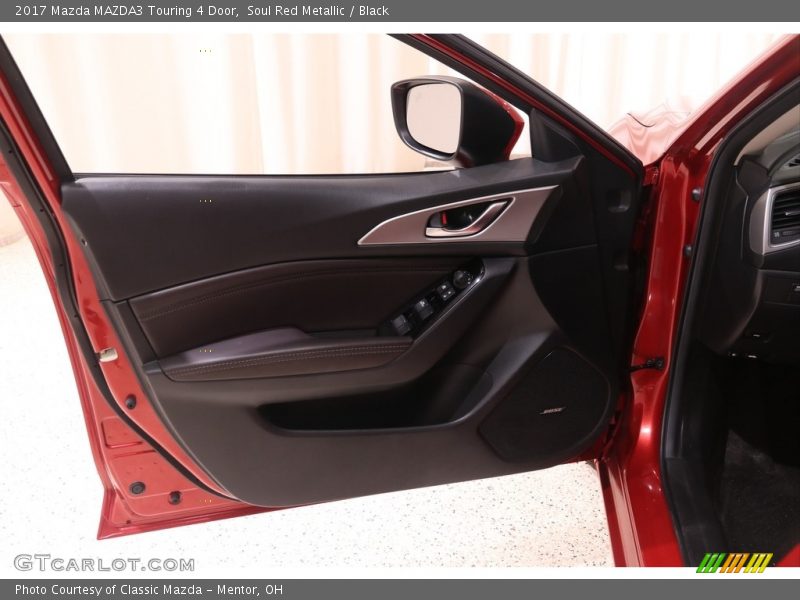 Soul Red Metallic / Black 2017 Mazda MAZDA3 Touring 4 Door