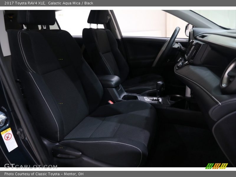 Galactic Aqua Mica / Black 2017 Toyota RAV4 XLE