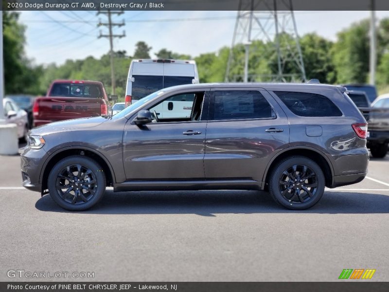 Destroyer Gray / Black 2020 Dodge Durango GT AWD