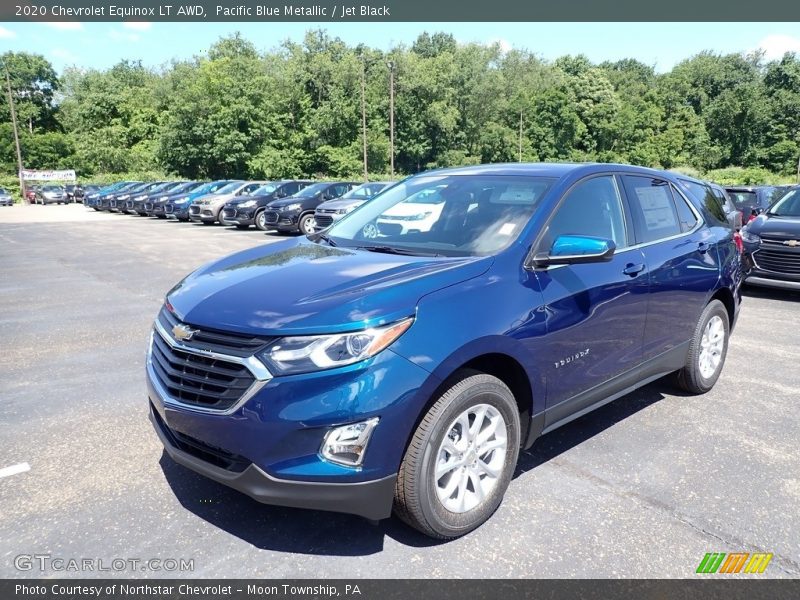 Pacific Blue Metallic / Jet Black 2020 Chevrolet Equinox LT AWD