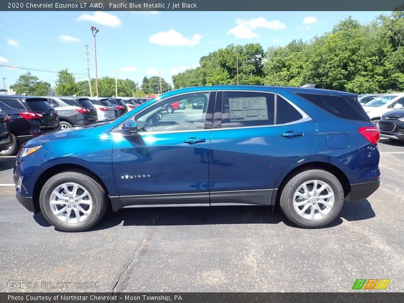 Pacific Blue Metallic / Jet Black 2020 Chevrolet Equinox LT AWD