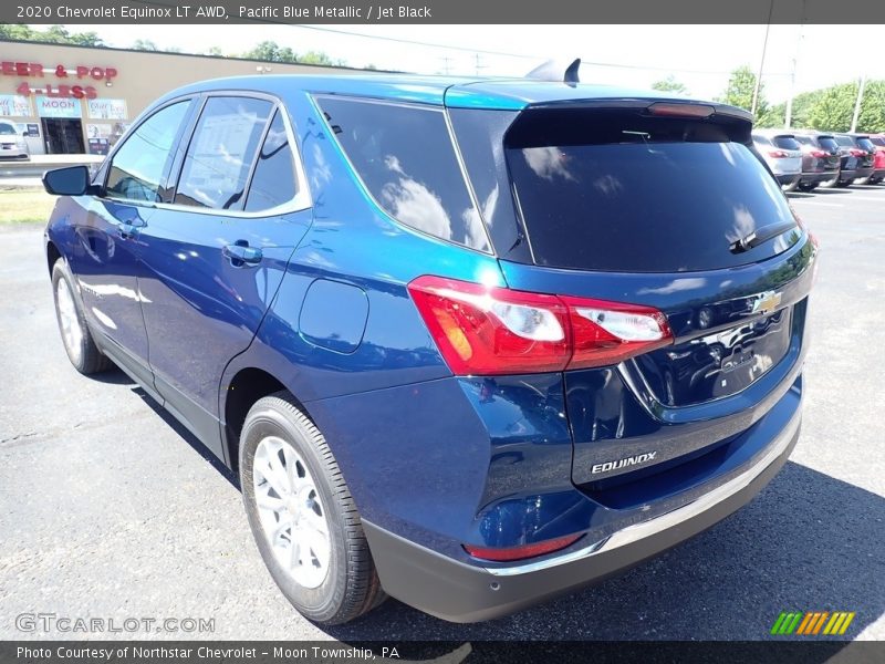 Pacific Blue Metallic / Jet Black 2020 Chevrolet Equinox LT AWD