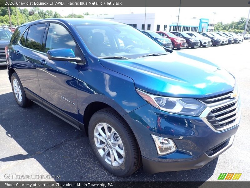 Pacific Blue Metallic / Jet Black 2020 Chevrolet Equinox LT AWD