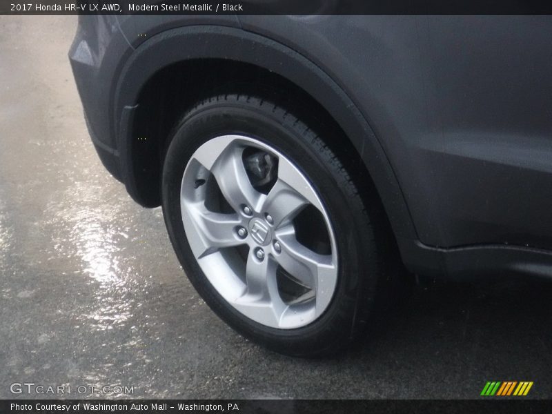 Modern Steel Metallic / Black 2017 Honda HR-V LX AWD
