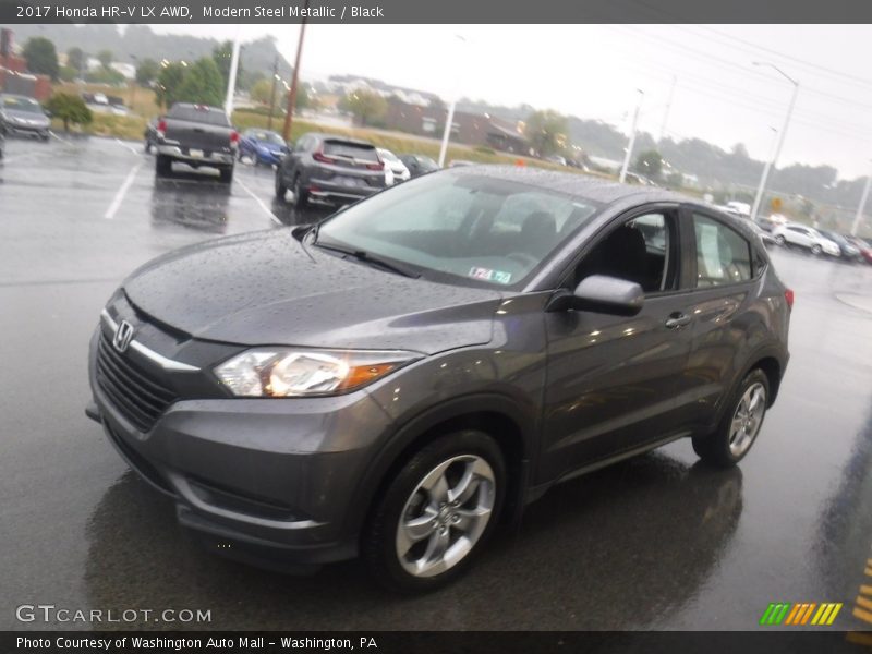 Modern Steel Metallic / Black 2017 Honda HR-V LX AWD