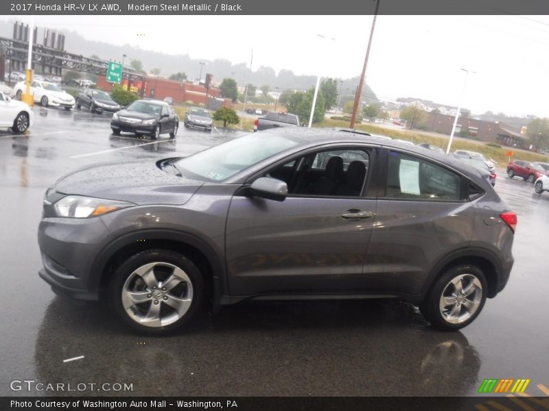 Modern Steel Metallic / Black 2017 Honda HR-V LX AWD