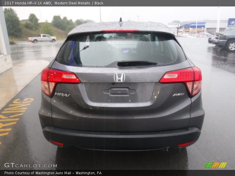 Modern Steel Metallic / Black 2017 Honda HR-V LX AWD