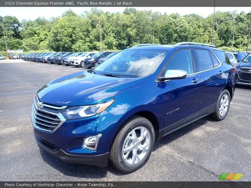 Pacific Blue Metallic / Jet Black 2020 Chevrolet Equinox Premier AWD